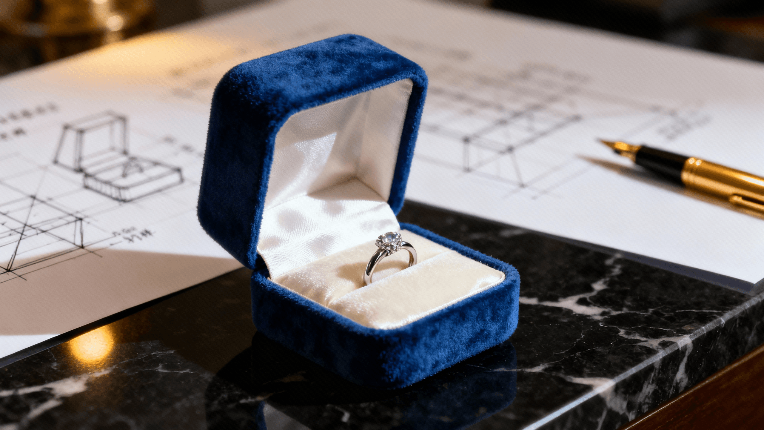 黑金皮纹 · 项链礼盒