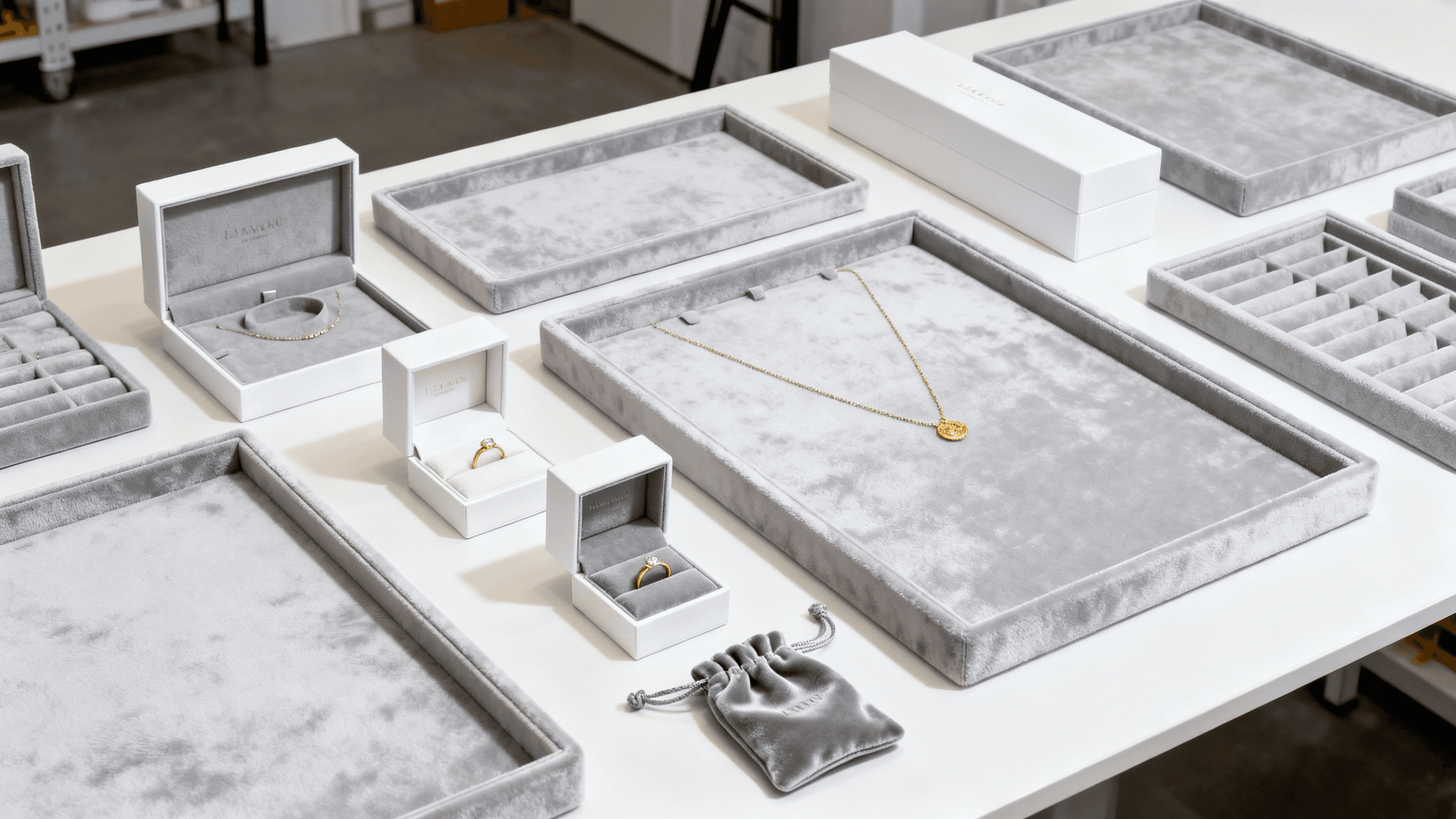 皇家天鹅绒 · 订婚戒指盒